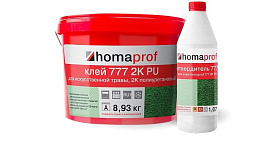 Клей Homakoll PU 777 Prof (10 кг) двухкомпонентный полиуретановый для искусственной травы, морозостойкий
